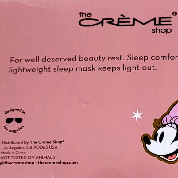 👍Host Pick👍NWT The Creme Shop Disney Minnie Mouse Snug Sleep Mask - Picture 6 of 6